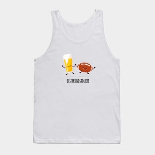 Beer and Football Best Friends Tank Top